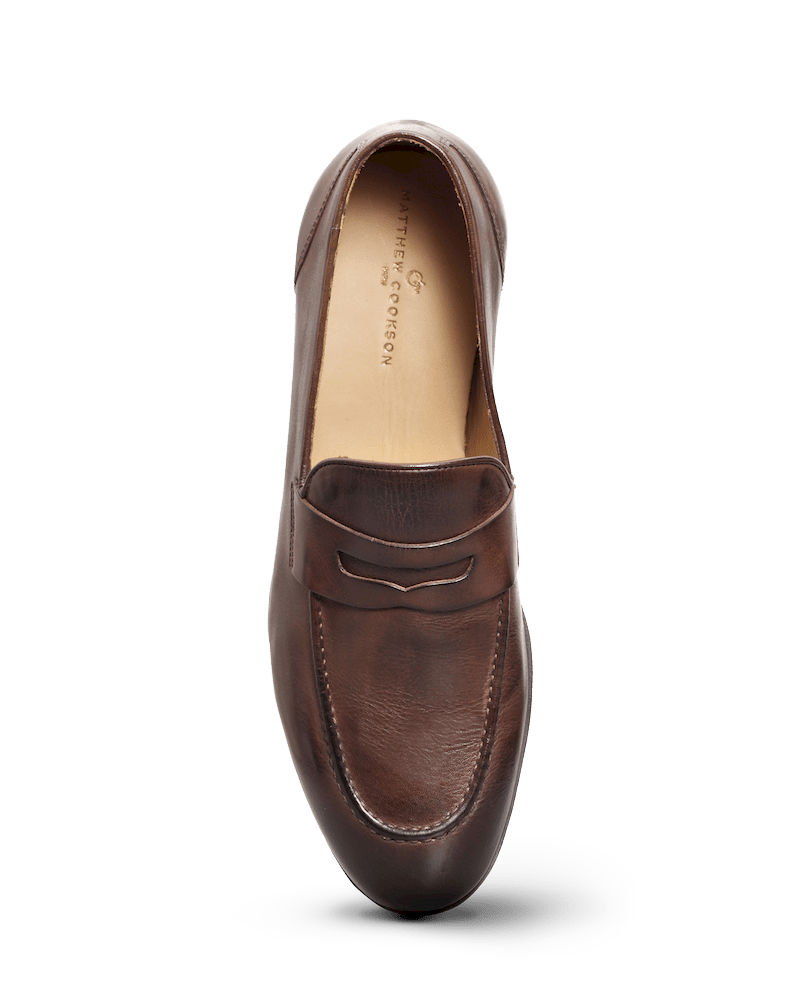 Firenzie IV Brown Moccasin Shoes | Matthew Cookson